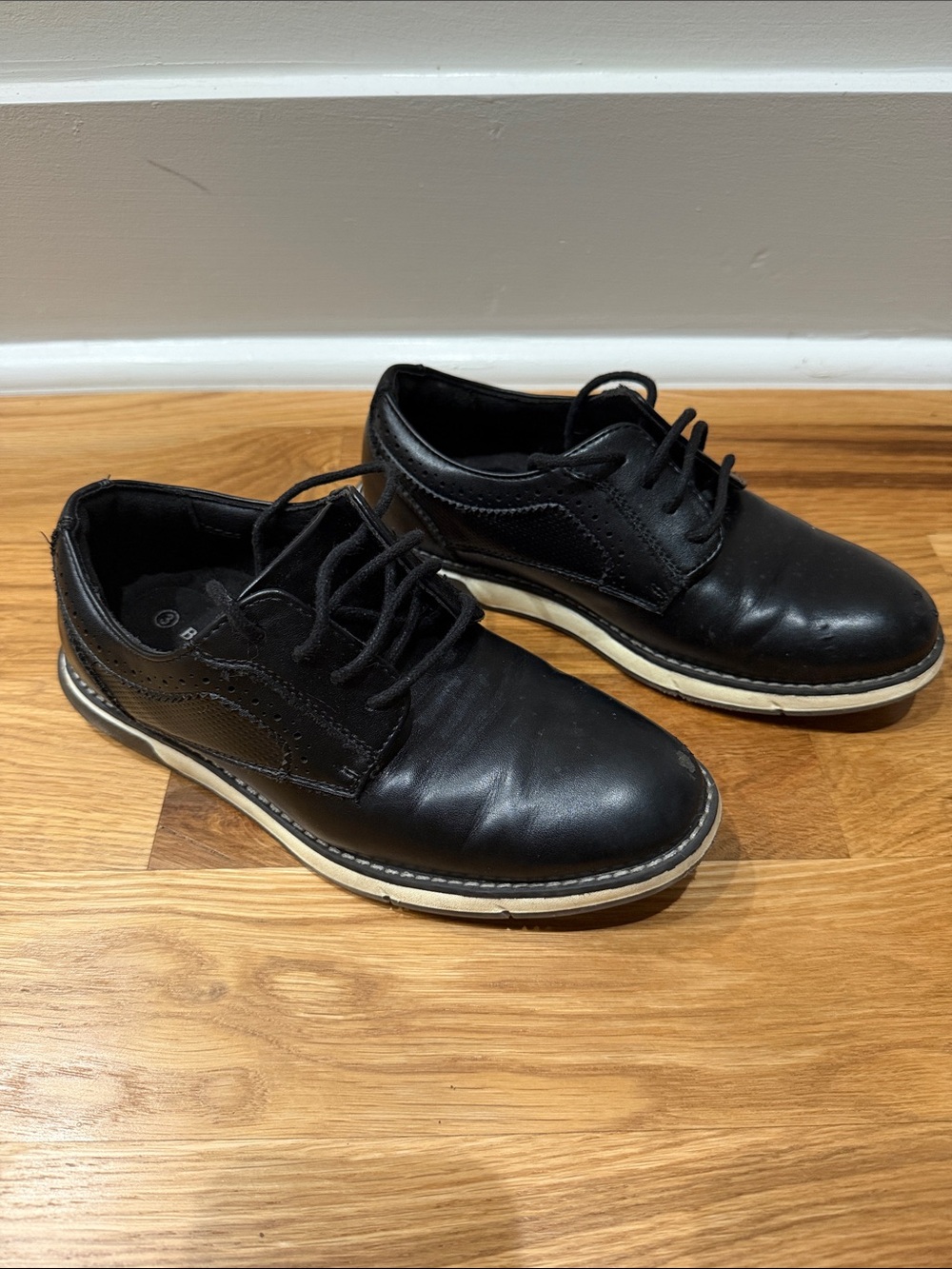 Boy’s Black Lace-Up Dress Shoes